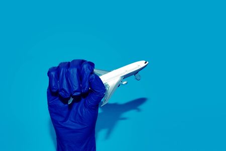 Coronavirus pandemic Flight ban closed borders coronavirus covid-19の写真素材