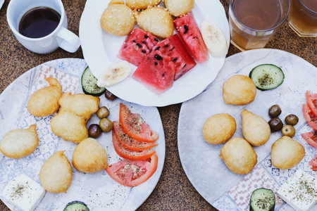Albanian traditional food dessert petulla