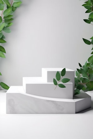 generative ai 3d podium for product showcaseの素材