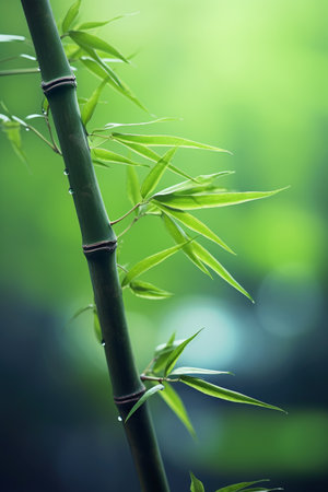 Bamboo tree in a park generative AIの素材