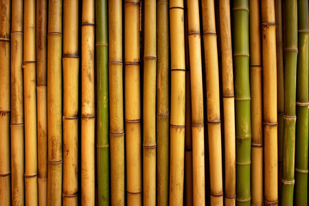 Many bamboo stalks on background. generative ai. High quality illustrationの素材