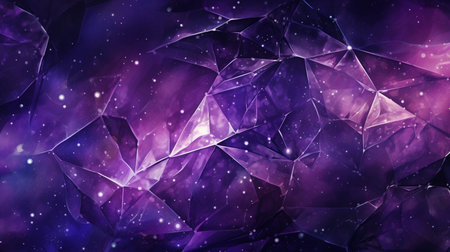abstract cosmic background with violet metallic. generative ai. High quality illustrationの素材