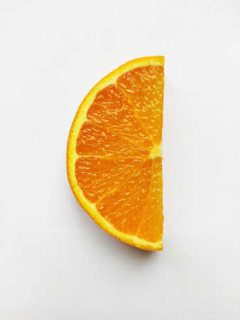 A piece of juicy orange for making juiceの写真素材