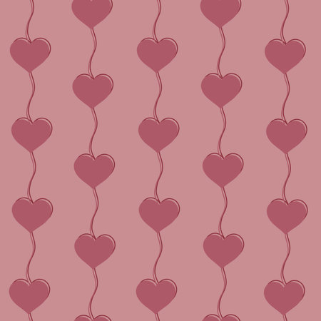 Heart pattern, illustration for Valentine's Day greetingのイラスト素材