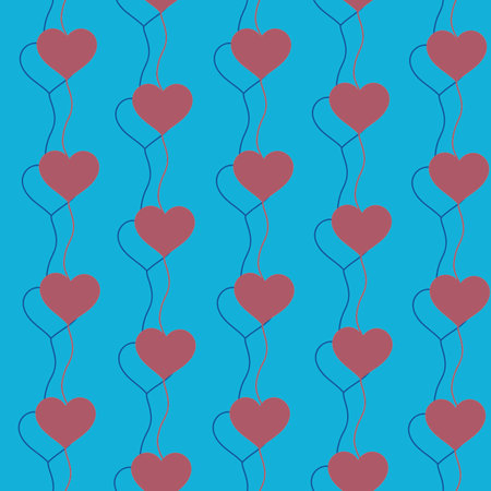 Heart pattern, illustration for Valentine's Day greetingのイラスト素材