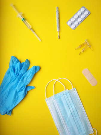 Medical remedies for treatment, background imageの写真素材