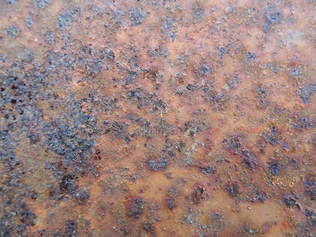 Old metal, yellow rust on metal, background close-up