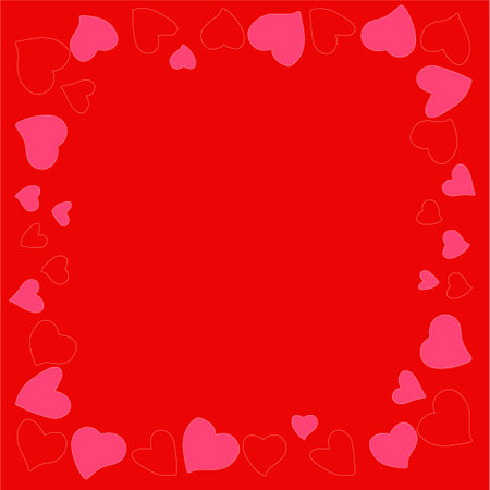 Heart pattern, illustration for greeting and card printing, cute heart patternのイラスト素材
