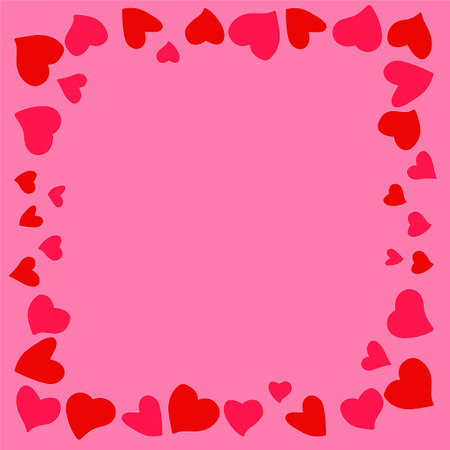 Heart pattern, illustration for greeting and card printing, cute heart patternのイラスト素材