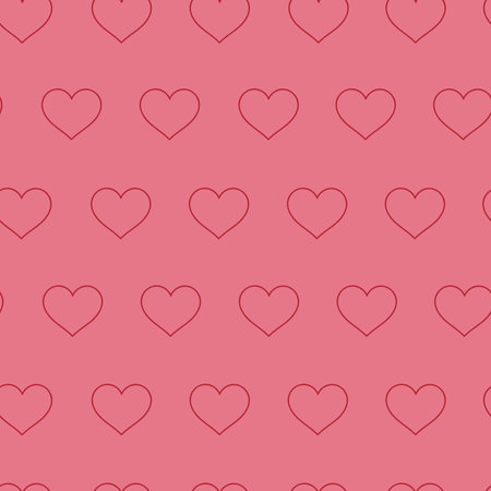 Heart pattern, illustration for greeting and card printing, cute heart patternのイラスト素材