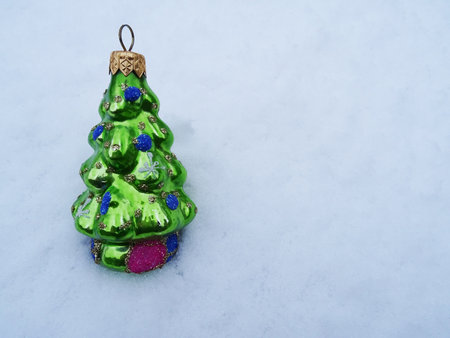 Christmas tree with Christmas decorations, background image, holiday greetingsの写真素材