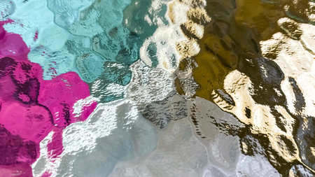 An abstract texture of textured glass with smooth color transitions and a blur effect. Ideal for web...