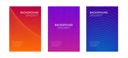 Gradient abstract template collection abstract backgroundのイラスト素材