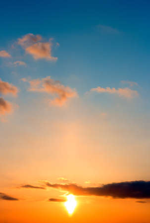 Beautiful Red Sunsetの写真素材