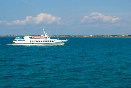 Steamship on a mooring. The seaの写真素材