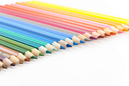 Number of colored pencilsの写真素材