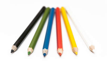 Number of colored pencilsの写真素材