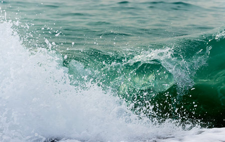 Raging Black Sea. Big wave with sea foam