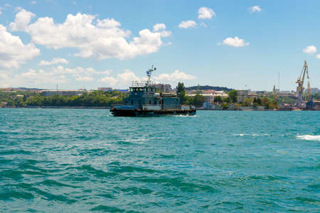 The rescue ship of The Black Sea Fleet of the Russian Navy.のeditorial素材