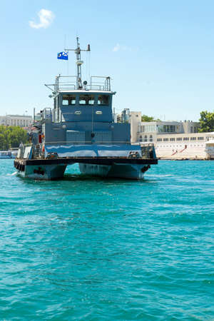 The rescue ship of The Black Sea Fleet of the Russian Navy.のeditorial素材