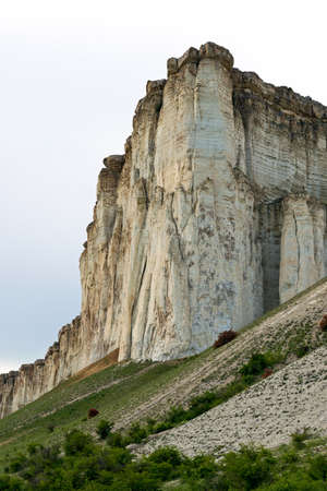 Photos of the Crimean autumn peninsula, Ak-Kaya White rock, Belogorsky district, the Biyuk-Karasu river, the Mousterian era, the settlements of the Sarmatians and Scythians, Altyn Teshik caveの写真素材