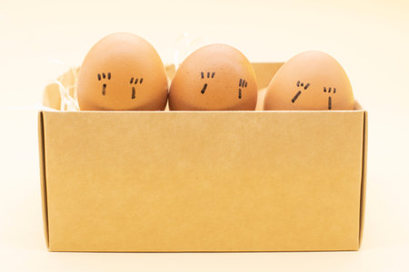 easter egg in the box. The concept of Easter