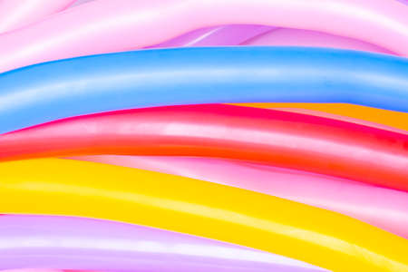 colorful inflatable balloons for a birthday or celebrationの写真素材