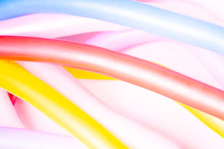 colorful inflatable balloons for a birthday or celebrationの写真素材