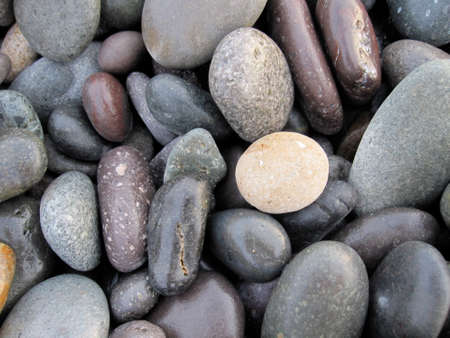 Lots of large sea stonesの写真素材