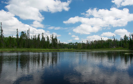 Lake, Clouds, Sky