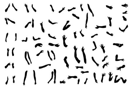 human's hands collection, elements for designersのイラスト素材