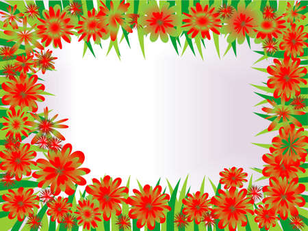 Abstract red and green designのイラスト素材