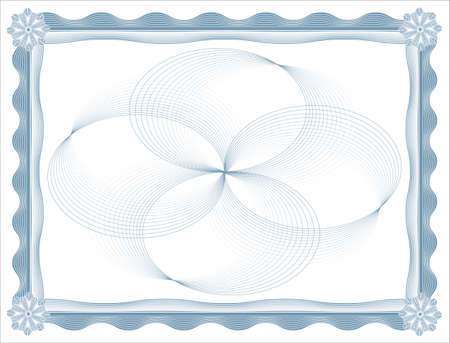 blank certificate templateのイラスト素材