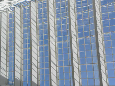 modern building windows の写真素材