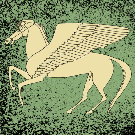 Pegasus -winged horseのイラスト素材