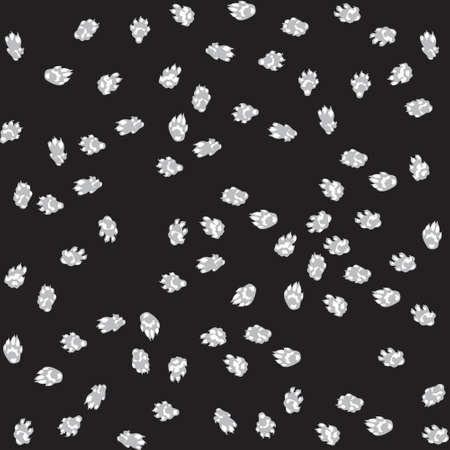 animal footprints seamless  repeating patternのイラスト素材