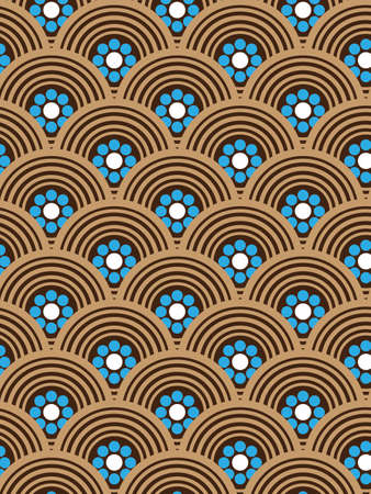 Stylish Repeating Pattern Vector Backgroundのイラスト素材