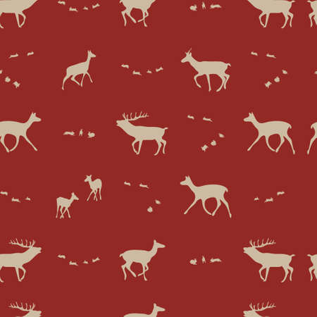 seasonal repeating  pattern, vector illustrationのイラスト素材
