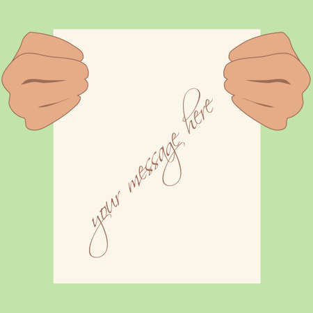 message note with copy-spaceのイラスト素材