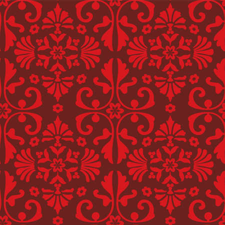 seamless baroque patternのイラスト素材