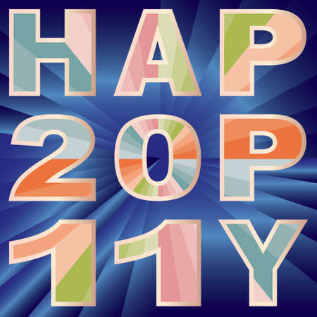 Happy New Year 2011 Greetingsのイラスト素材