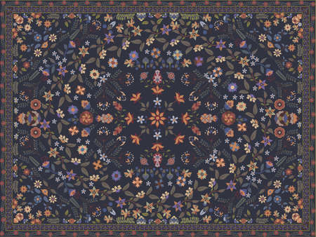 Floral carpetのイラスト素材