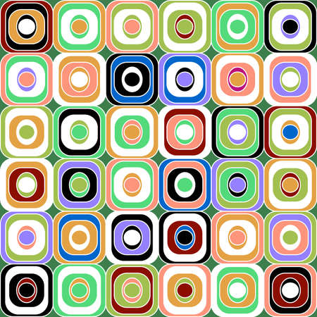 Repeating retro vector patternのイラスト素材