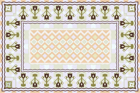 Spring Garden, Modern Carpet Designのイラスト素材