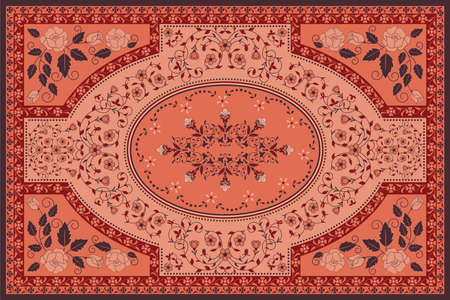 Floral carpetのイラスト素材