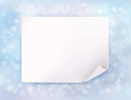 Holiday blue background with Christmas sheet of paper.のイラスト素材
