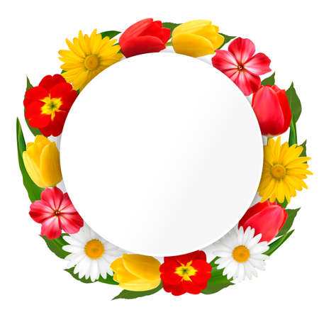 Beautiful floral gift card background. Vector.のイラスト素材