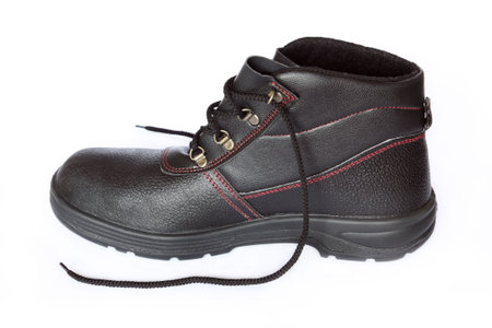 Work shoes,  boots on a white background 