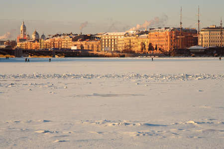 St. Petersburg, view from the Palace Embankmentのeditorial素材