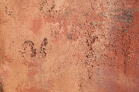 Rusted surface close-up, corrosion of metal